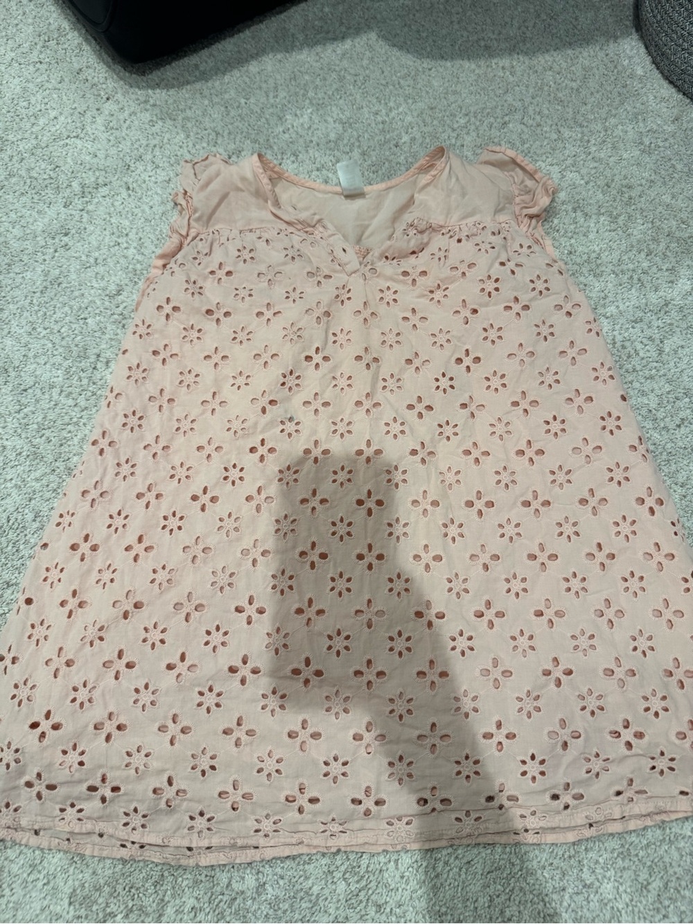 Carter's Light Pink Eyelet Cotton Dress